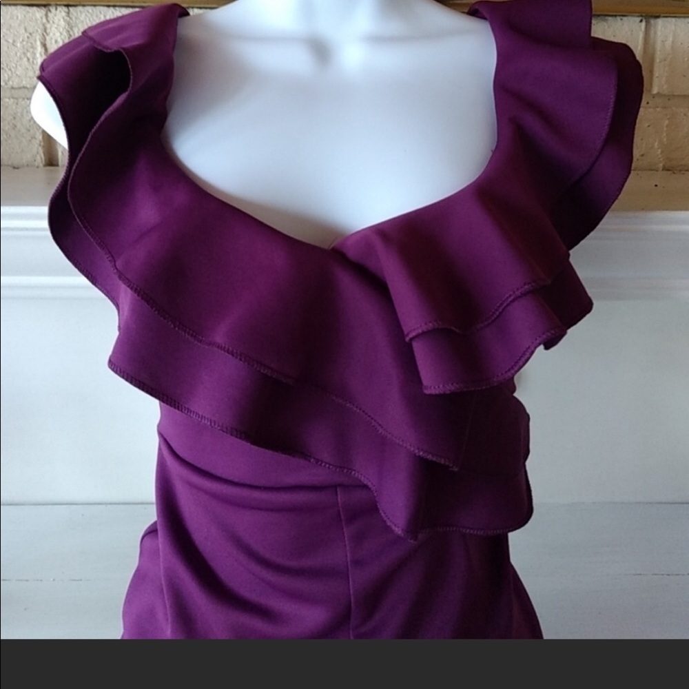 Boohoo maternity plum  dress